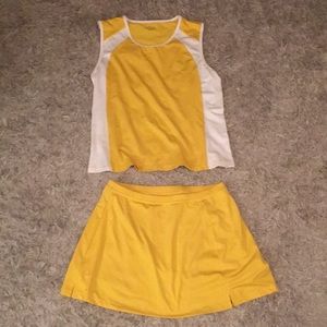 BCG tennis outfit 2 peace top and skirt on E bay